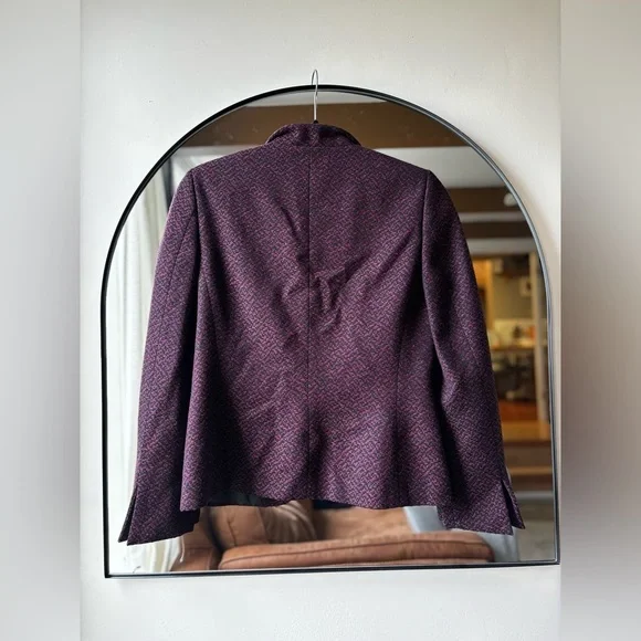 SANTORELLI | Herringbone Tweed blazer | size 6 - Picture 8 of 8